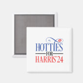 Hotties für Harris 2024 Magnet (Vorderseite/Rückseite)