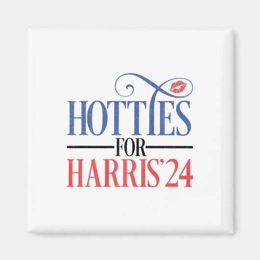 Hotties für Harris 2024 Magnet (Vorne)