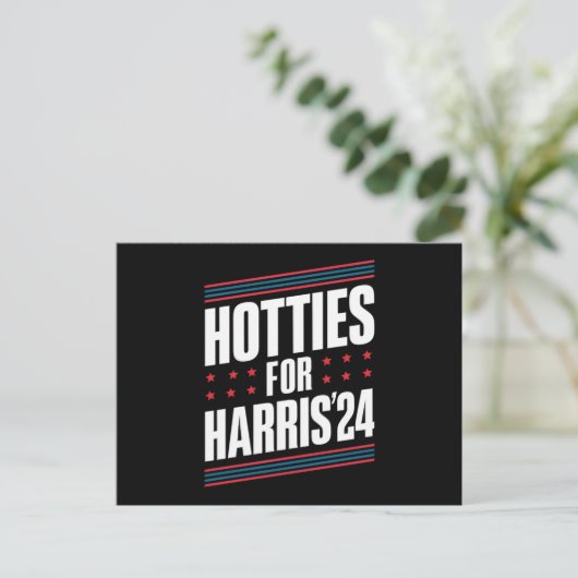 Hotties für Kamala Harris 2024 Postkarte (Stehend Vorderseite)