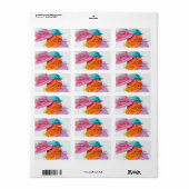 HOTTY HATS ADRESSE ADRESSAUFKLEBER (Vorne)