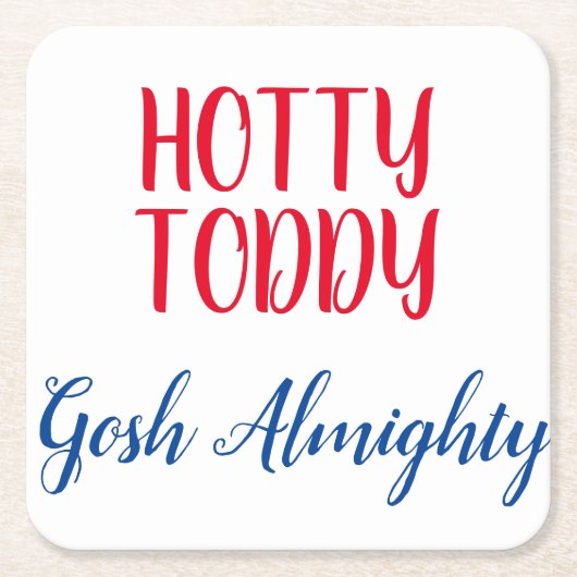 Hotty Toddy Napkins Rechteckiger Pappuntersetzer (Vorderseite)