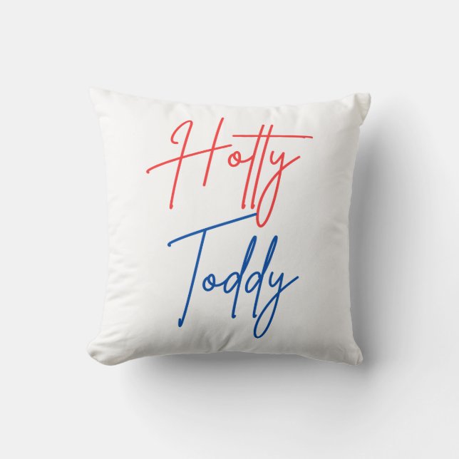 Hotty Toddy Ole Miss Throw Pillow Kissen (Vorderseite)