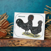 Houdan Chickens Fotoplatte (Seite)