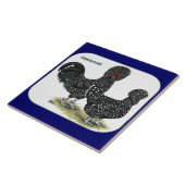 Houdan Hühner Fliese (Seite)