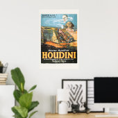 Houdini Ägypten Sphinx Lebendig Begraben Klassisch Poster (Heimbüro)