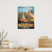 Houdini Ägypten Sphinx Lebendig Begraben Klassisch Poster (Küche)