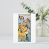 Houdini ~ Buried Alive Vintag Escape Artist Postkarte (Stehend Vorderseite)