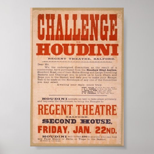 Houdini Challenge Poster (Vorne)