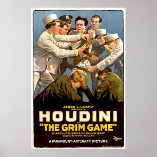 Houdini: Das düstere Spiel (1919) Vintage-Foto Poster