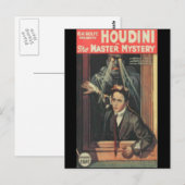 Houdini der Mann des Rätsel Postkarte (Vorne/Hinten)