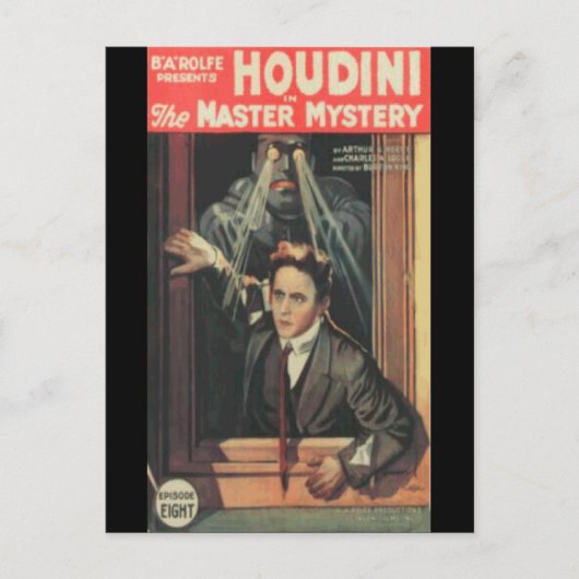 Houdini der Mann des Rätsel Postkarte (Vorderseite)