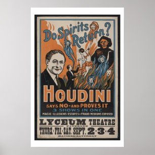Houdini - geht Geist zurück? Plakat