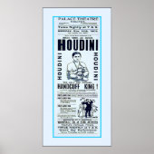 Houdini ~ Handcuff King ~ Vintag Magician Poster (Vorne)