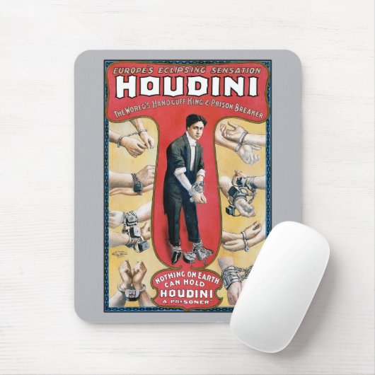 Houdini Handschellen-König Mousepad (Mit Mouse)