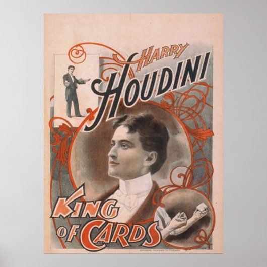 Houdini King of Cards Poster (Vorne)
