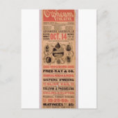 Houdini, Retro-Theater "Orpheuw" Postkarte (Vorderseite)