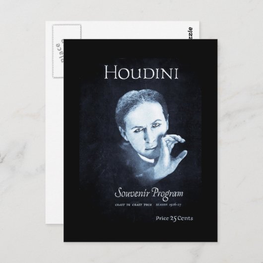 Houdini Souvenir Programm 1926-27 Tour (Vorne/Hinten)