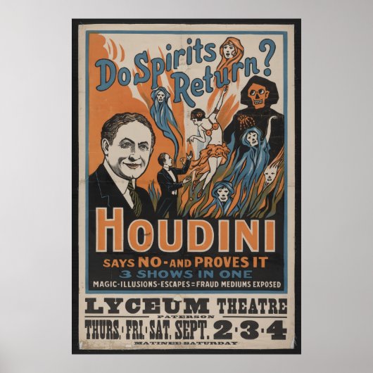 Houdini Spirits Poster (Vorne)