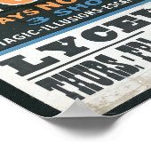 Houdini SPirits Return Magic Show Poster (Ecke)