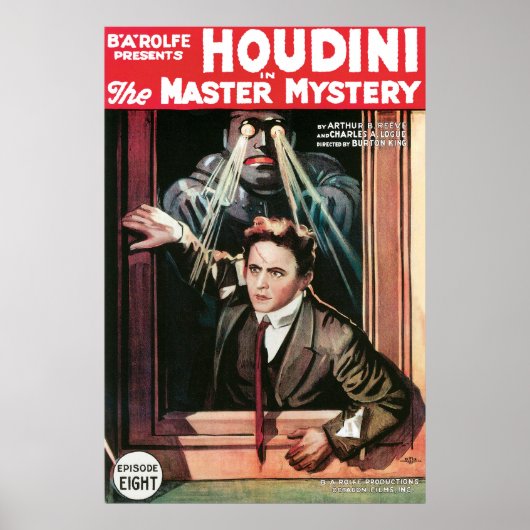 Houdini, The Mastery Mystery Vintage Poster 1919 (Vorne)