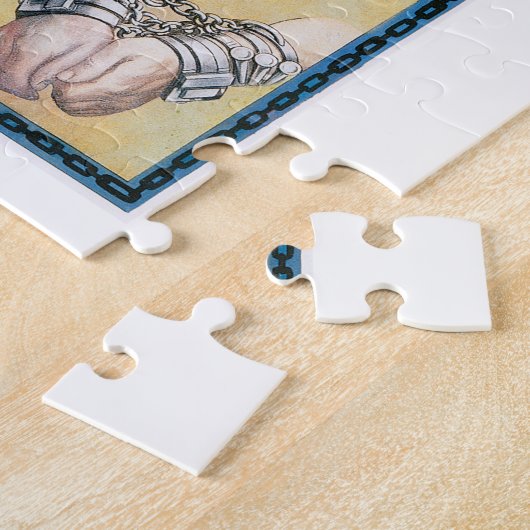 Houdini ~ Vintag Handcuff Escape Puzzle (Seite)