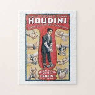 Houdini ~ Vintage Handschellen-Entfesselung Puzzle