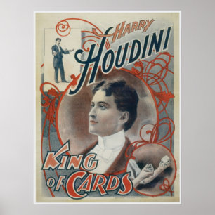 Houdini ~ Vintager Zauberkönig Poster
