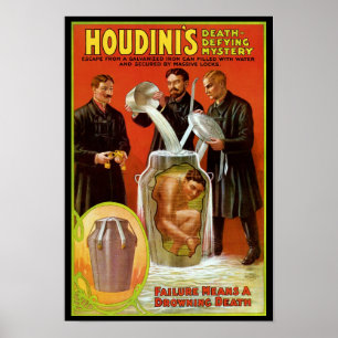Houdinis Tod-Herausforderndes Geheimnis Poster
