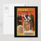 Houdinis Todesmutiges Geheimnis, 1908 Poster Postkarte (Vorne/Hinten)