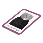 HOUEKEEPER CAT 3x4 Flexible Magnet + Text (Linke Seite)