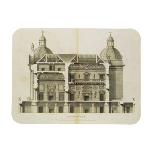 Houghton Hall: Querschnitt des Halls und des Magnet