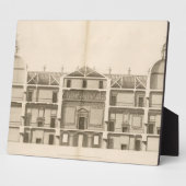 Houghton Hall: Teil der Westfront graviert Fotoplatte (Seite)