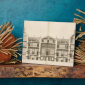Houghton Hall: Teil der Westfront graviert Fotoplatte (Seite)