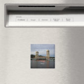 Houghton Hancock Bridge Dusk-Magnet Magnet (In Situ (Geschirrspüler))