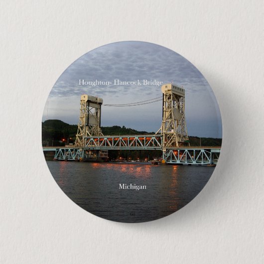 Houghton Hancock Bridge Dusk-Taste Button (Vorderseite)