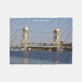 Houghton Hancock Bridge Fleece-Decke Fleecedecke (Vorderseite (Horizontal))