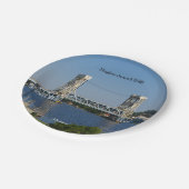 Houghton Hancock Bridge Papierplatte Pappteller (Schrägansicht)