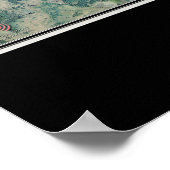 Houghton Lake Michigan Satellite Poster Karte (Ecke)