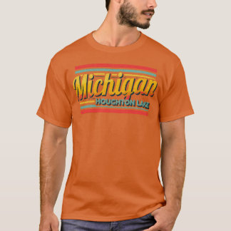 Houghton Lake Michigan Vintage-Souvenir 70er 80er T-Shirt