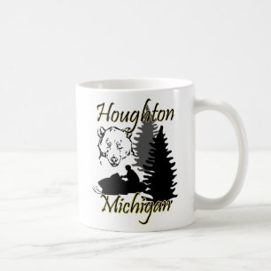 Houghton Michigan Snowmobile-Bärn-Tasse Kaffeetasse