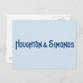 Houghton & Simonds Postcard Postkarte (Vorne/Hinten)