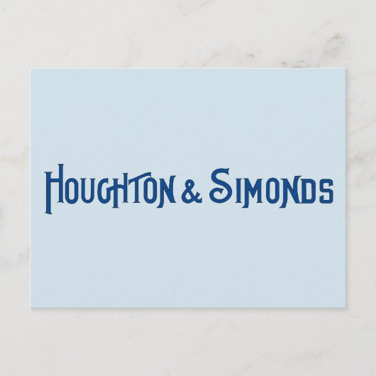 Houghton & Simonds Postcard Postkarte (Vorderseite)