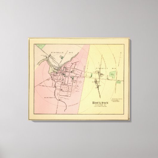 Houlton, Aroostook Co Leinwanddruck (Vorderseite)