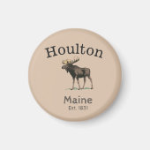 Houlton Maine Moose Magnet (Vorne)