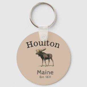 Houlton Maine Moose Schlüsselanhänger