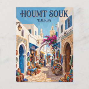 Houmt Souk Altstadt Tunesien Postkarte