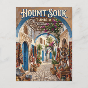 Houmt Souk Tunesien Postkarte