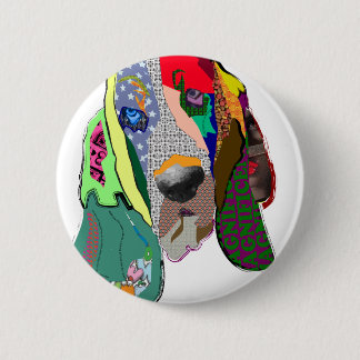 Hound Collage Button $6,95