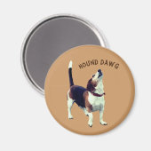Hound Dawg Beagle Dog Niedlich Magnet (Vorderseite/Rückseite)
