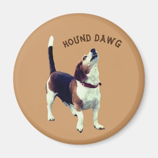 Hound Dawg Beagle Dog Niedlich Magnet (Vorne)